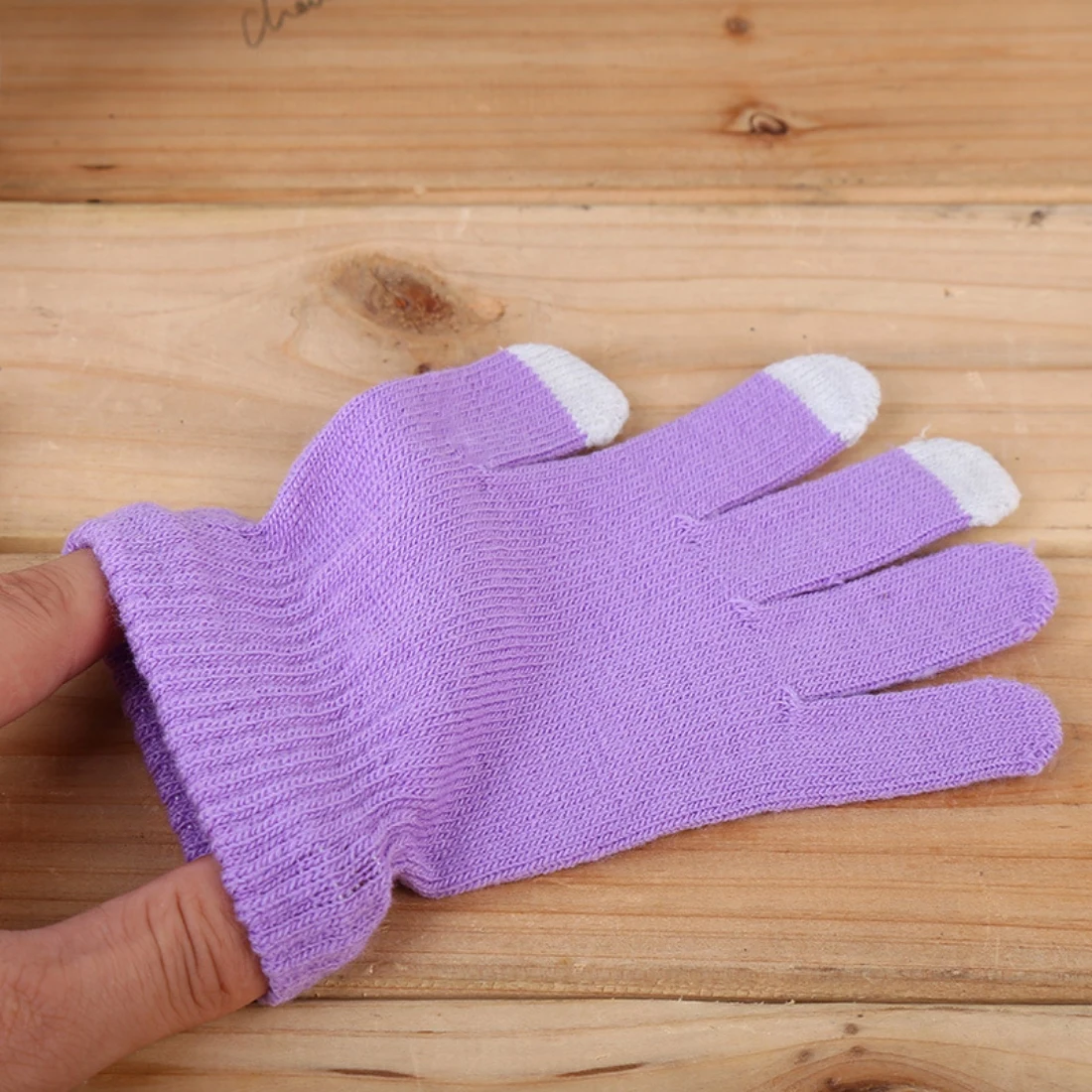 2023 Winter Soft Knitted Gloves Women Men Glove Touch Sensory Screen Thickened Plush Full Finger Mittens Cycling Couple Gloves