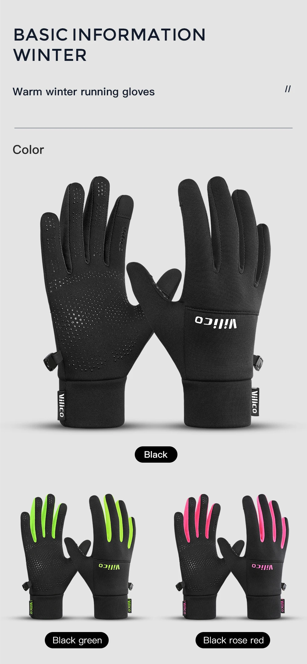 Outdoor Sports,Running,Winter Cycling,Touch Screen Gloves,Women'S Autumn And Winter Cycling,Warm And Windproof With Fleece Glove