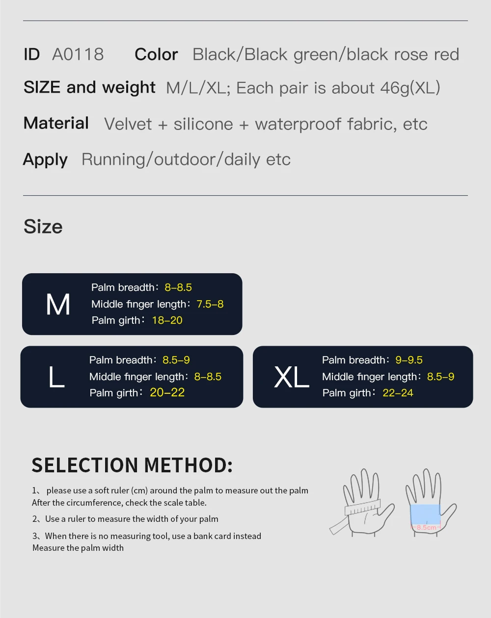 Outdoor Sports,Running,Winter Cycling,Touch Screen Gloves,Women'S Autumn And Winter Cycling,Warm And Windproof With Fleece Glove