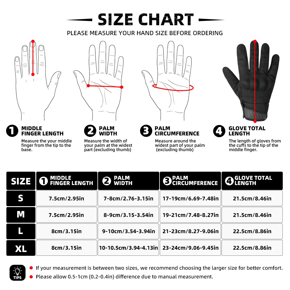 Tactical Gloves Touch Screen Outdoor Sports Cycling Hiking Camping Hunting Shooting Combat Airsoft Work Non-slip Protective Gear