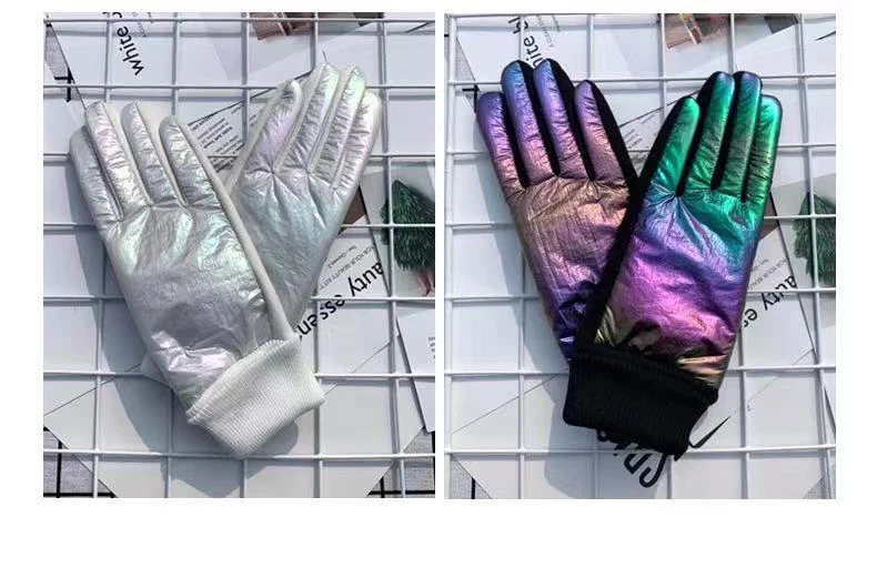 New Fashion Grace Lady Glove Mittens Women Winter Vintage Driving Cycling Keep Warm Touch Screen Glossy Windproof Gloves G088