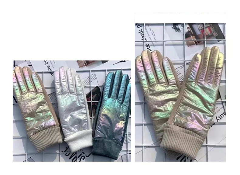 New Fashion Grace Lady Glove Mittens Women Winter Vintage Driving Cycling Keep Warm Touch Screen Glossy Windproof Gloves G088