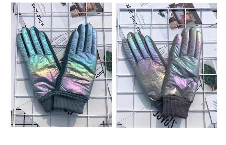 New Fashion Grace Lady Glove Mittens Women Winter Vintage Driving Cycling Keep Warm Touch Screen Glossy Windproof Gloves G088