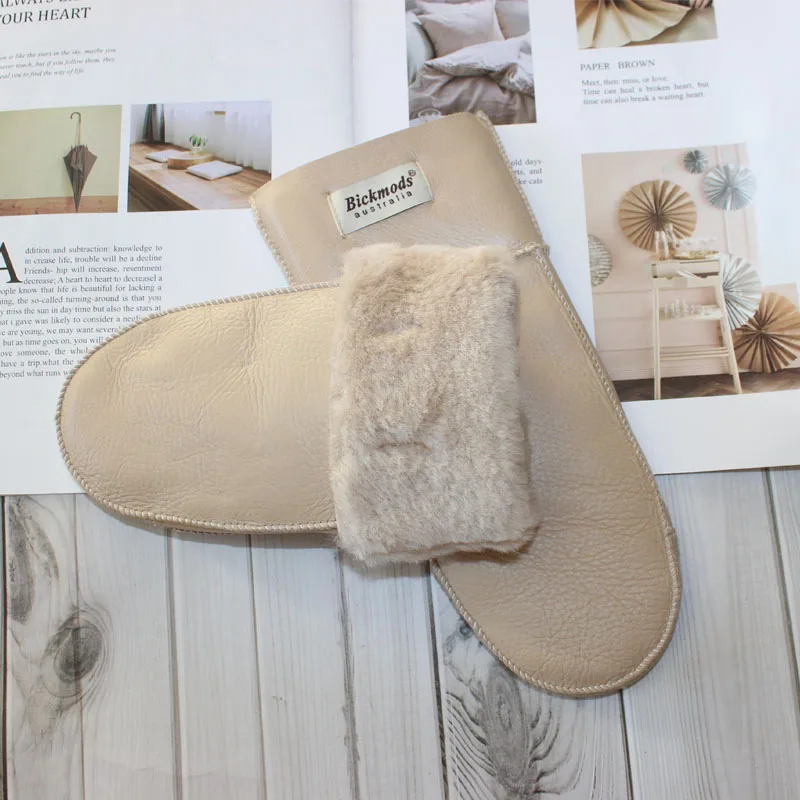 New Leather Women's Fur Gloves Winter Sheepskin Stitching Thick Warm Wool Lining Cold-Proof Mittens