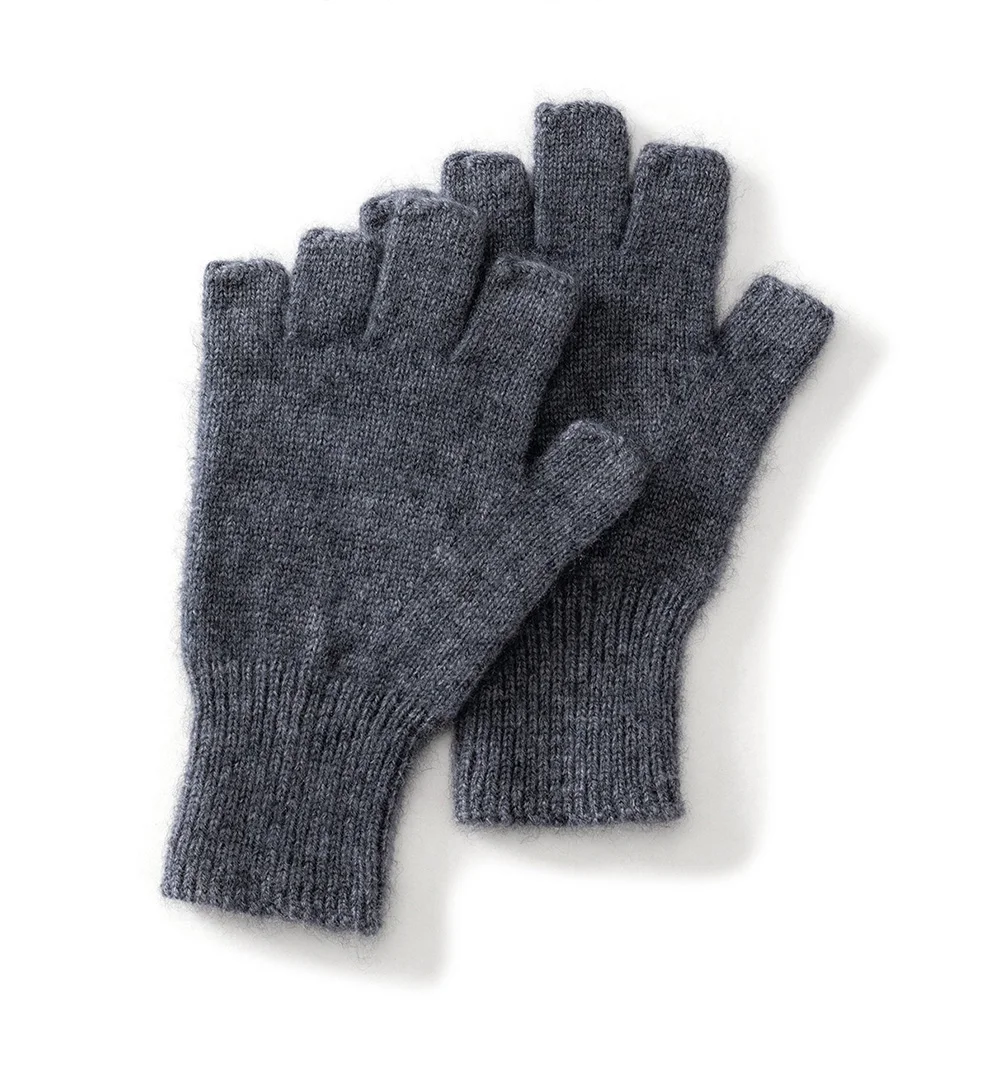 New Cashmere Gloves 100% Pure Cashmere Fingerless Gloves Fashion Warm Best Selling Solid Color Gloves