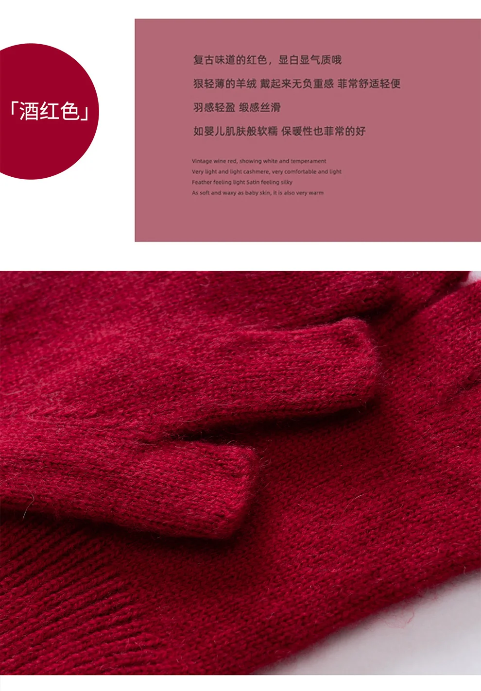 New Cashmere Gloves 100% Pure Cashmere Fingerless Gloves Fashion Warm Best Selling Solid Color Gloves