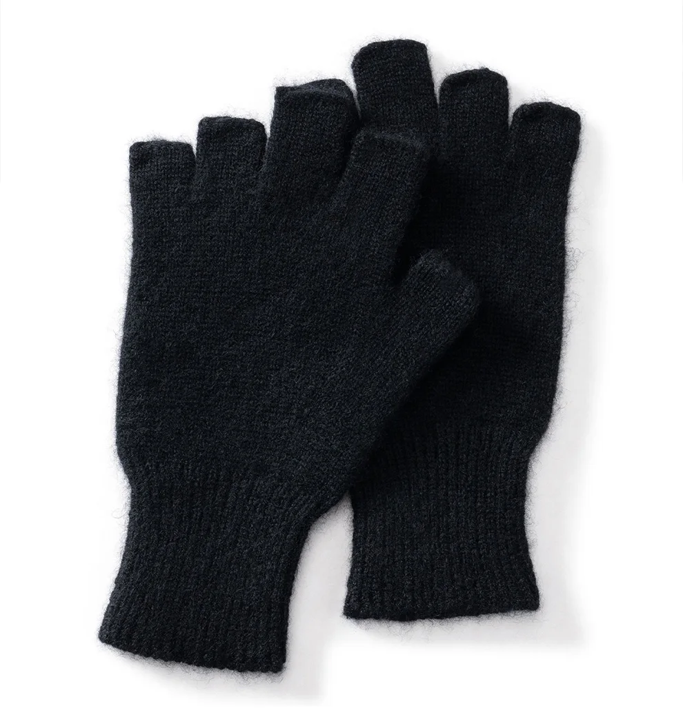 New Cashmere Gloves 100% Pure Cashmere Fingerless Gloves Fashion Warm Best Selling Solid Color Gloves