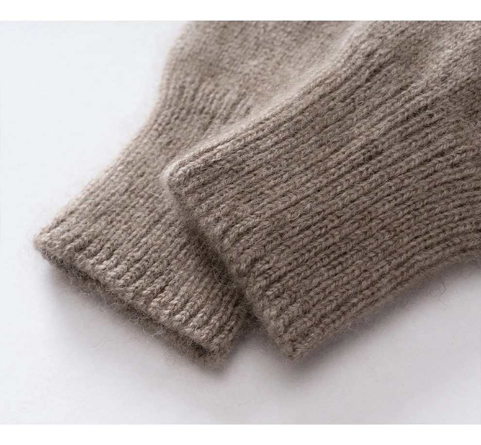 New Cashmere Gloves 100% Pure Cashmere Fingerless Gloves Fashion Warm Best Selling Solid Color Gloves