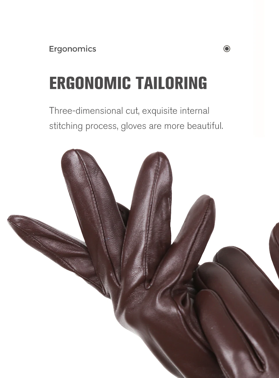 New Products Winter Gloves for Men Sheepskin Men's Gloves Keep Warm Men's Winter Gloves High-End Men's Leather Gloves-8011Y