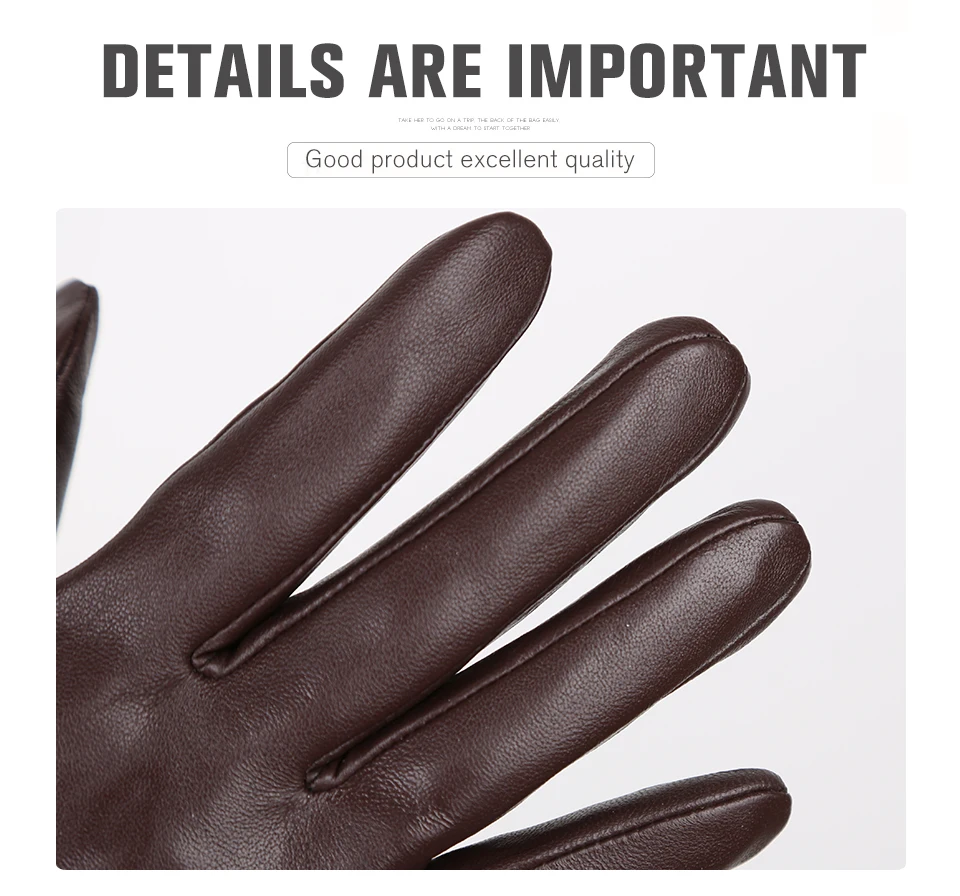 New Products Winter Gloves for Men Sheepskin Men's Gloves Keep Warm Men's Winter Gloves High-End Men's Leather Gloves-8011Y