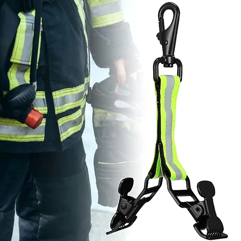 Glove Clips Firefighter Glove Strap Universal Gloves Holder With 1/ 2 Clip For Hanging Gloves Tool Bags Glove Keeper Glove Clip