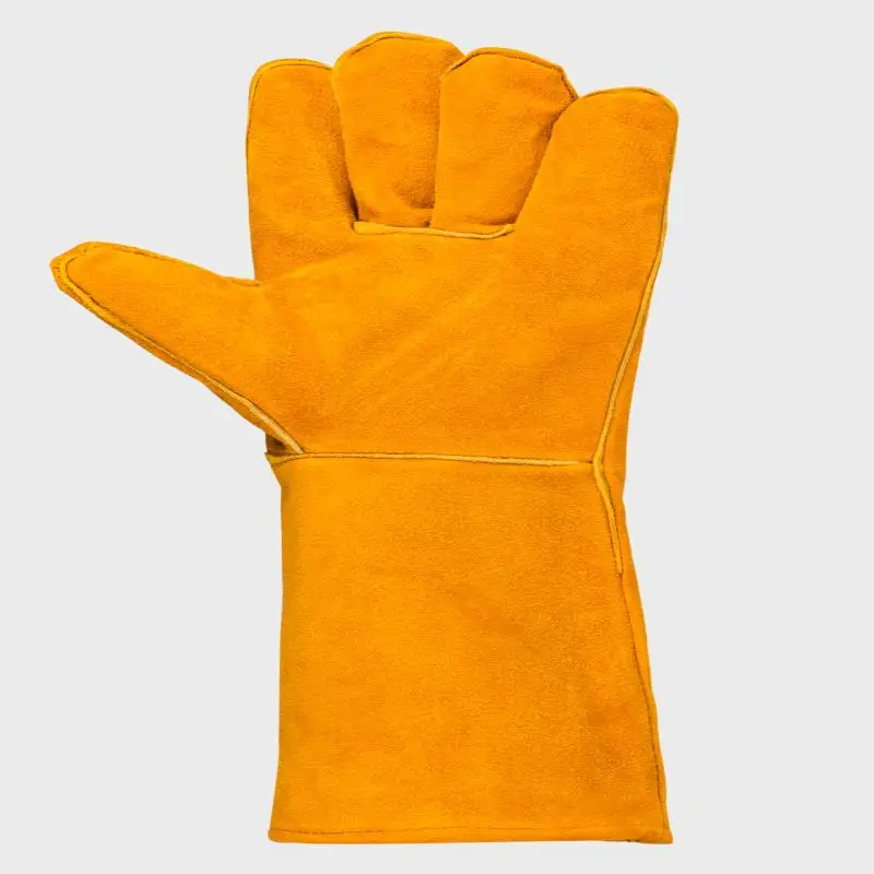 Hot Sale 1 Pair 40cm Safety Work Labor Glove Welding Gloves Heat Cut Resistant Insulated Custom Design Welding Leather Gloves