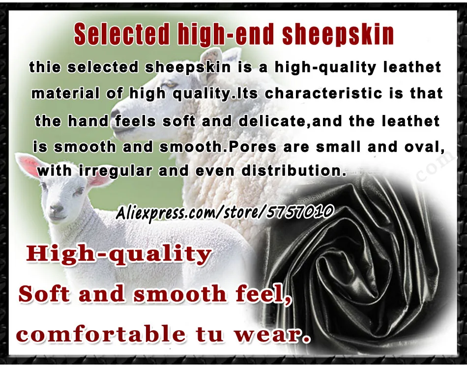 Leather Gloves Women's Sheepskin Mid-length Plus Velvet Thickened Winter Warmth Color Touch screen Authentic 2025 New style