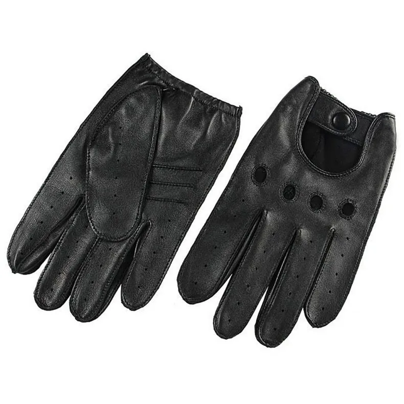 Real Leather Gloves Male Spring Autumn Lambskin Leisure Breathable Touchscreen Genuine Leather Sheepskin Men's Driving M023W