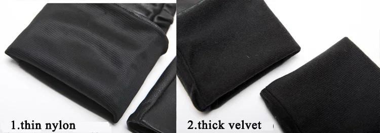 Long Gloves Women European/American Fashion Genuine Leather Thin Contrast Color Lambskin Mittens Female Lined Two Tone Luvas