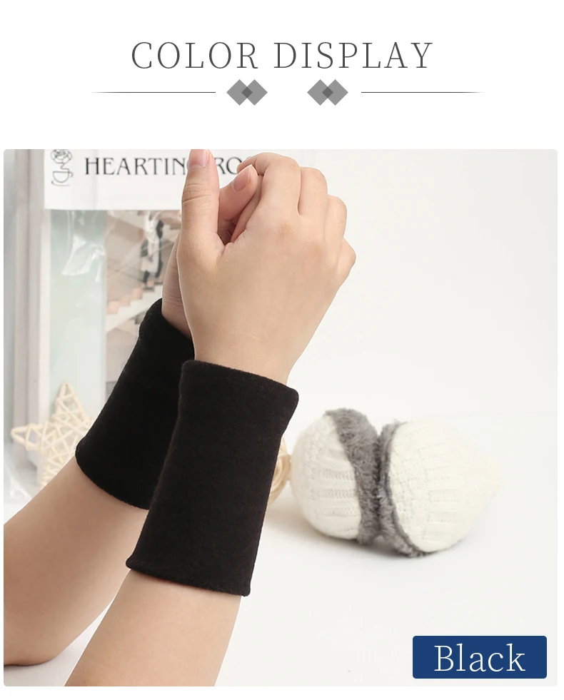 Warm Wrist Guard Thickening Type Sports Sweatproof Band Breathable Wrist Guard Fitness Running Basketball Tennis Training