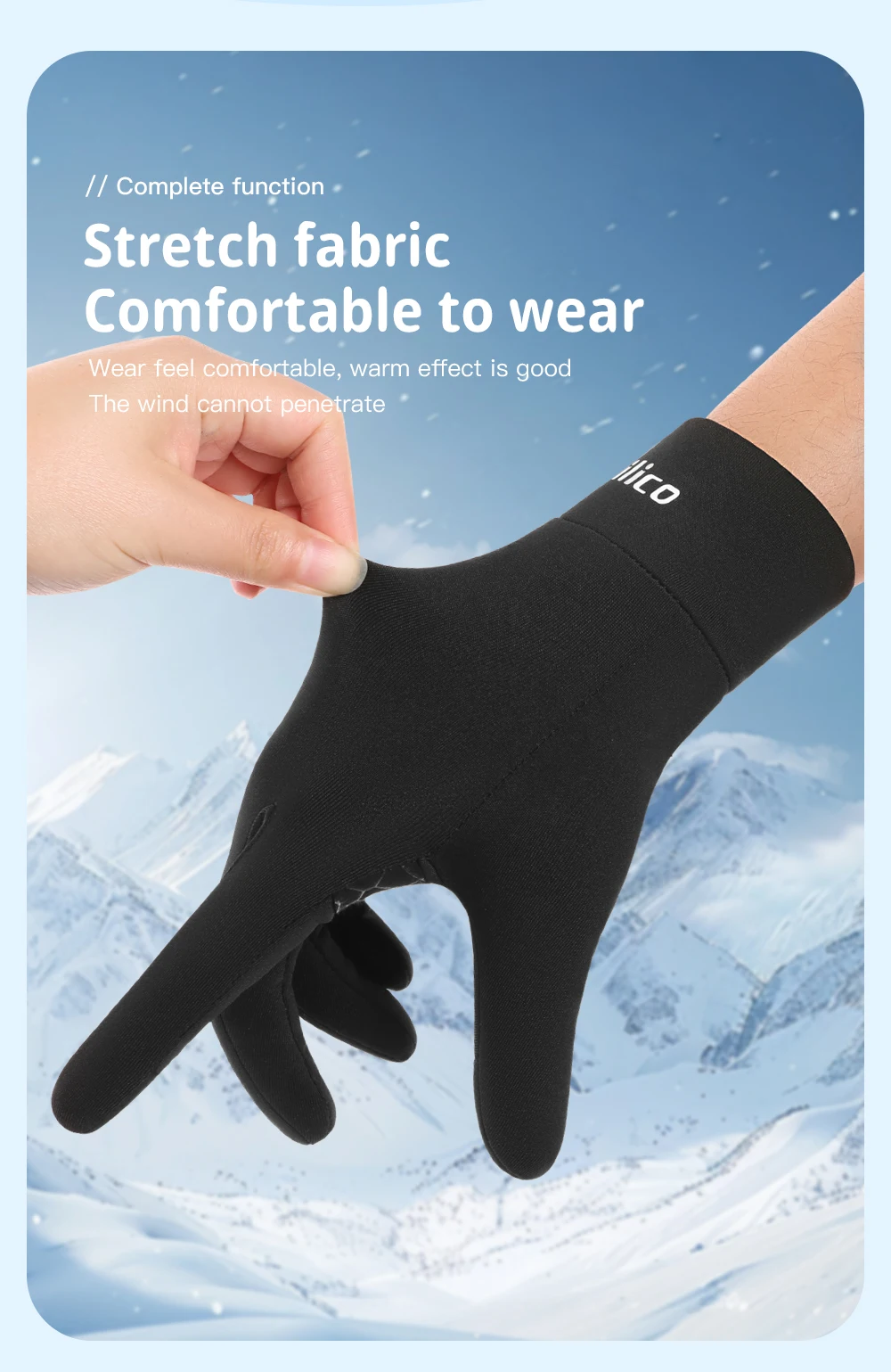 Outdoor Autumn And Winter Children'S Sports Running Cycling Touch Screen Warm Gloves With Plush Insulation For Cold Cycling
