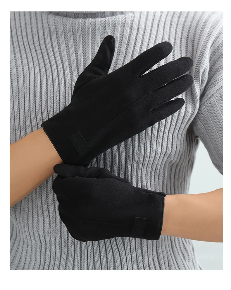 KayCrowne New Fashion Grace Gloves Men Winter Vintage Touch Screen Riding Driving Warm Windproof Full Finger Glove Mittens