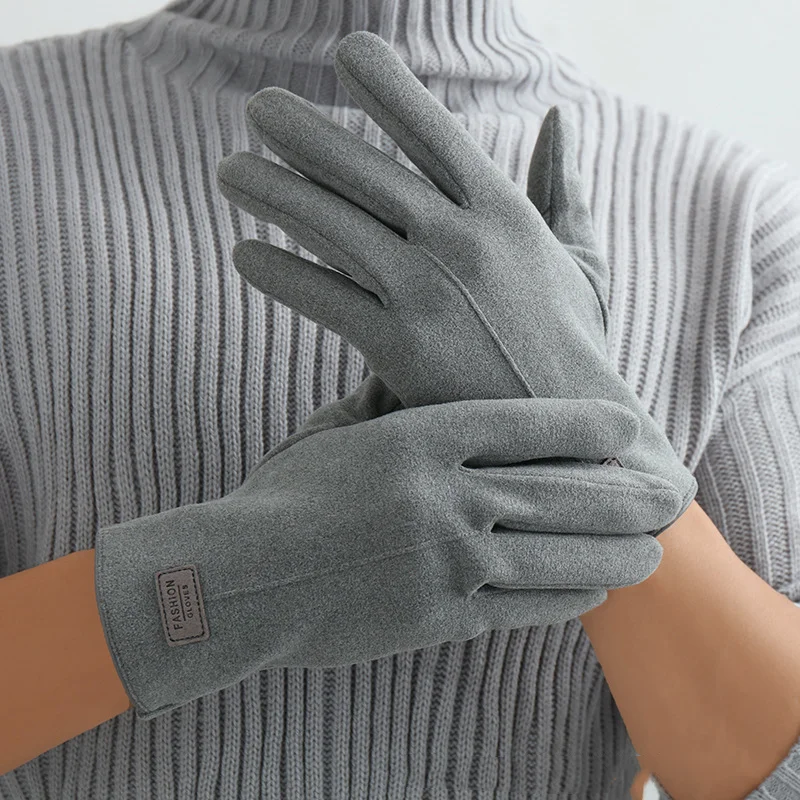 KayCrowne New Fashion Grace Gloves Men Winter Vintage Touch Screen Riding Driving Warm Windproof Full Finger Glove Mittens