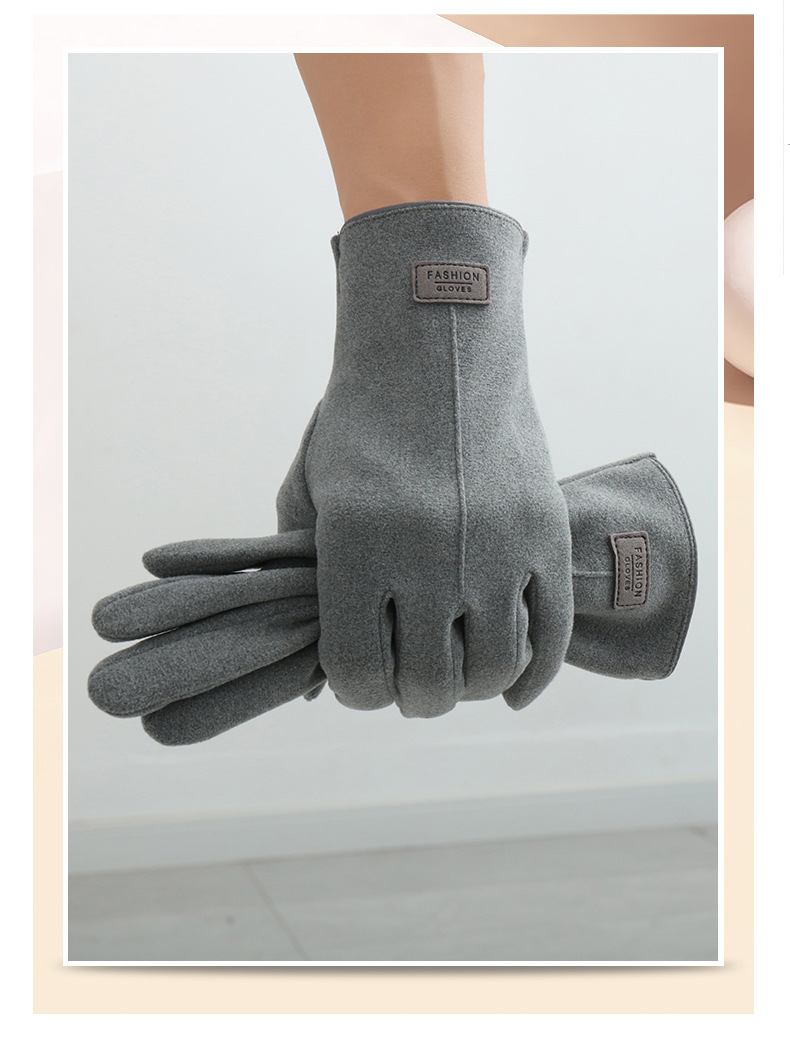 KayCrowne New Fashion Grace Gloves Men Winter Vintage Touch Screen Riding Driving Warm Windproof Full Finger Glove Mittens