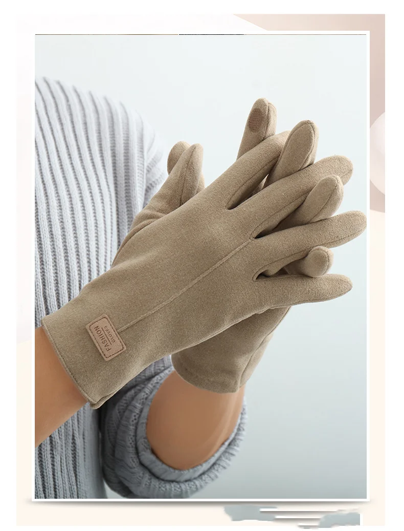 KayCrowne New Fashion Grace Gloves Men Winter Vintage Touch Screen Riding Driving Warm Windproof Full Finger Glove Mittens