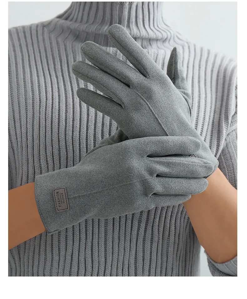 KayCrowne New Fashion Grace Gloves Men Winter Vintage Touch Screen Riding Driving Warm Windproof Full Finger Glove Mittens