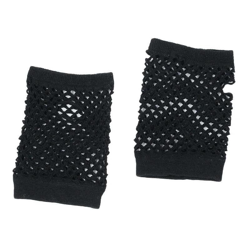 Women Sexy Gloves Mesh Net Fishnet Gloves Hollow Fingerless Gloves Night Club Lolita Style Punk Mittens