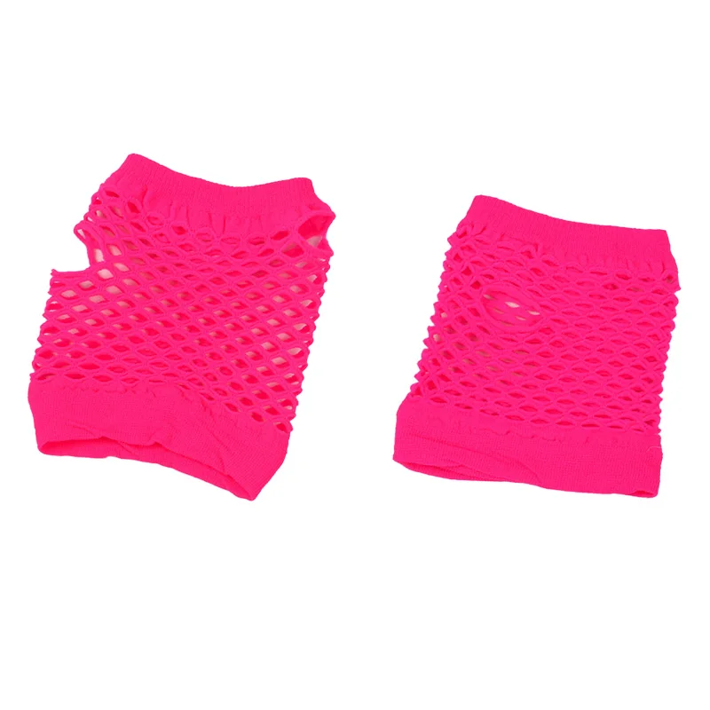 Women Sexy Gloves Mesh Net Fishnet Gloves Hollow Fingerless Gloves Night Club Lolita Style Punk Mittens