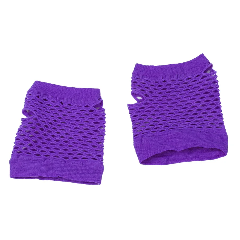 Women Sexy Gloves Mesh Net Fishnet Gloves Hollow Fingerless Gloves Night Club Lolita Style Punk Mittens