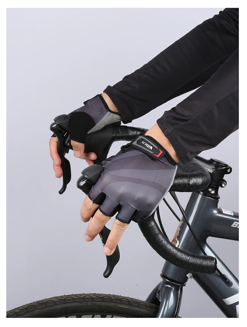 Half Finger Cycling Gloves Summer Bicycle Gloves Shock-absorption Breathable Mountain Bike MTB Gloves Cycling Accessories