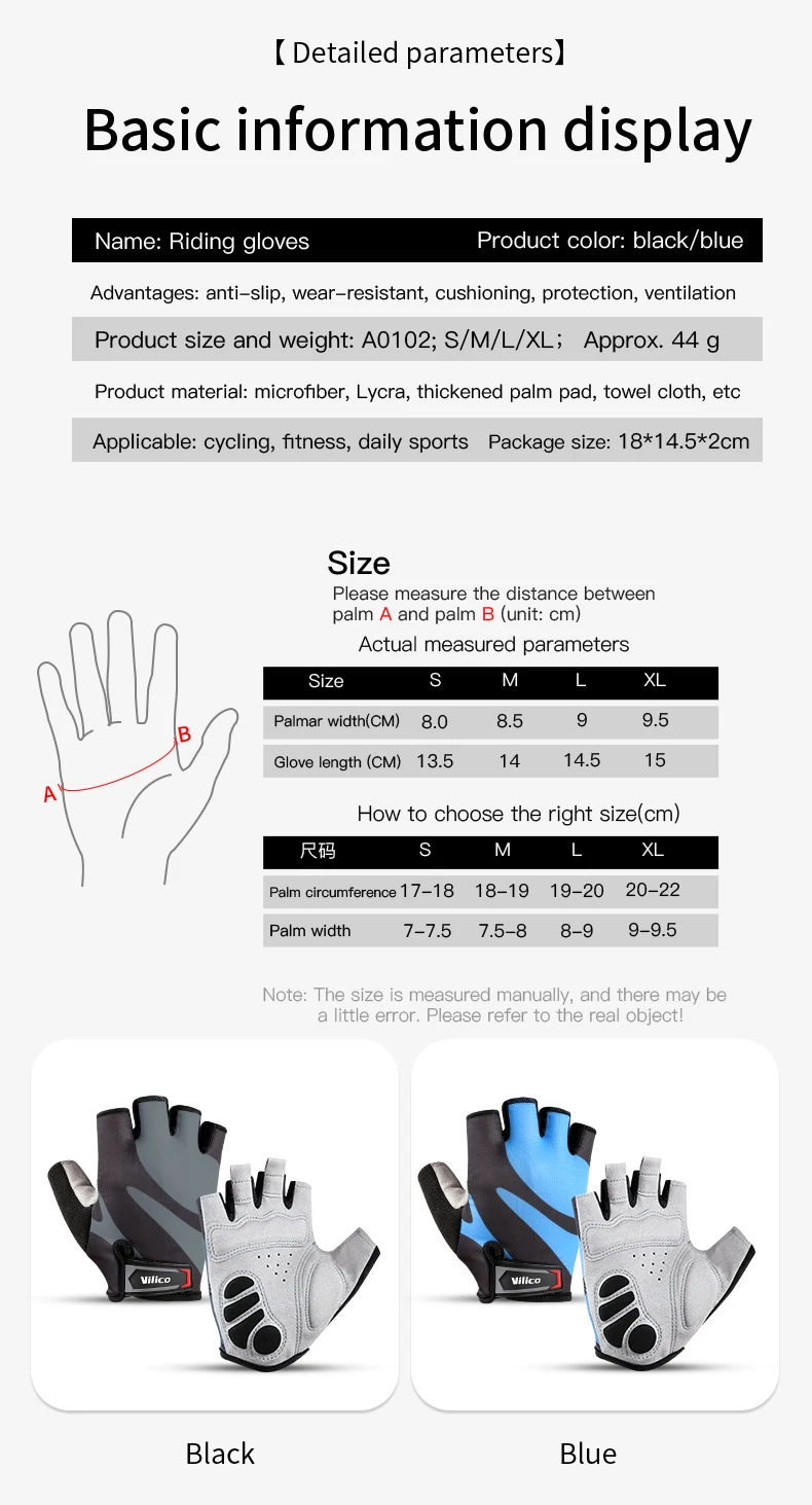 Half Finger Cycling Gloves Summer Bicycle Gloves Shock-absorption Breathable Mountain Bike MTB Gloves Cycling Accessories