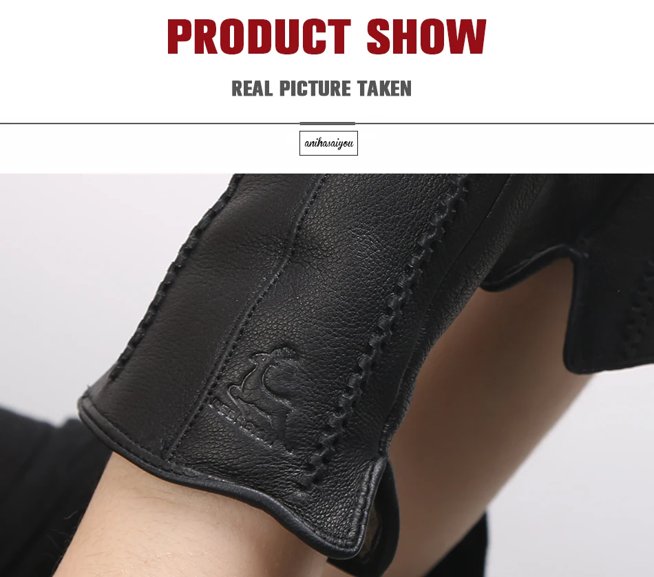 2024 Fashion Sheepskin Women's Gloves, Brand Women's Leather Gloves, Winter Outdoor Keep Warm Touch Gloves-2226F
