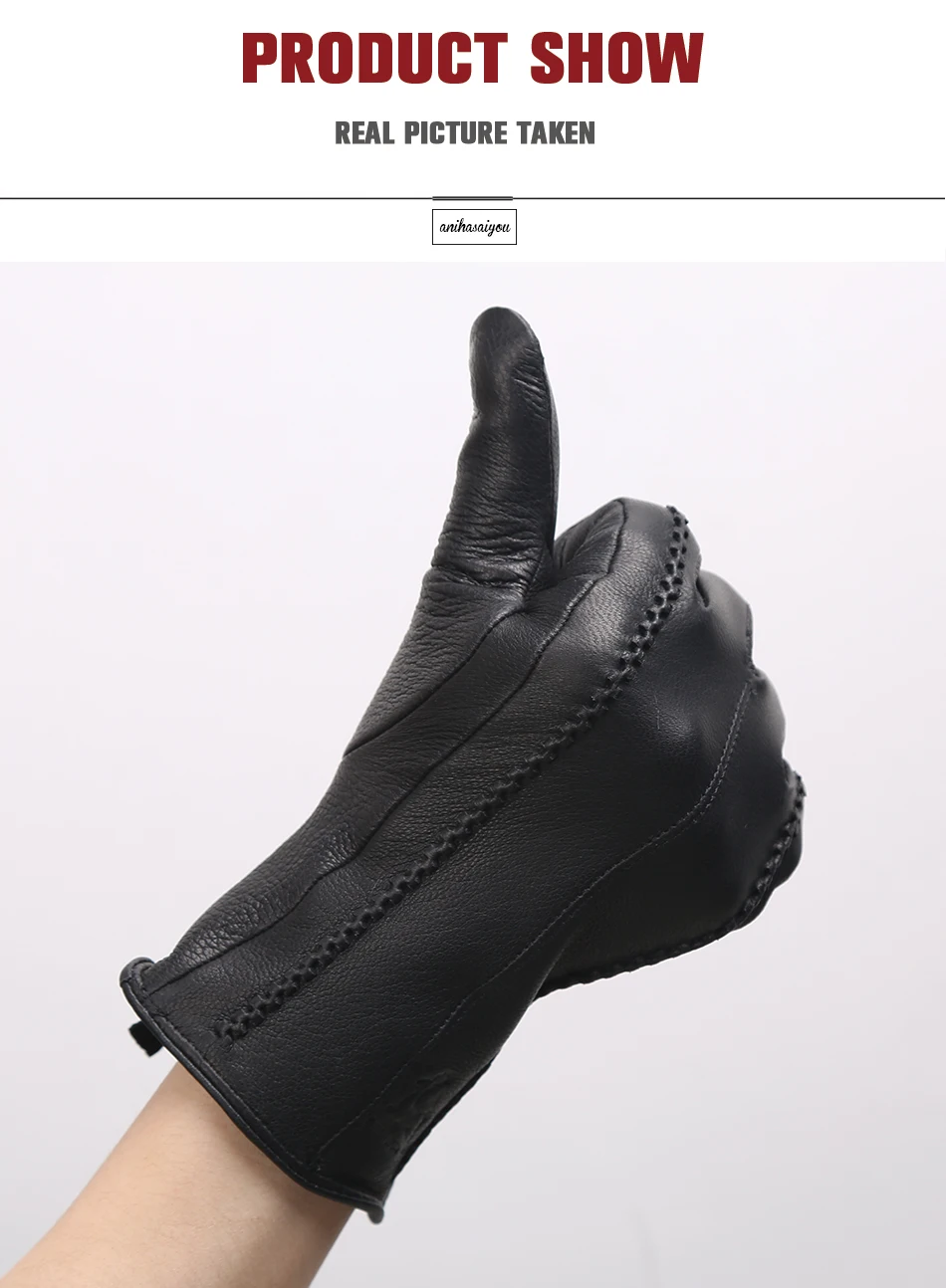 2024 Fashion Sheepskin Women's Gloves, Brand Women's Leather Gloves, Winter Outdoor Keep Warm Touch Gloves-2226F