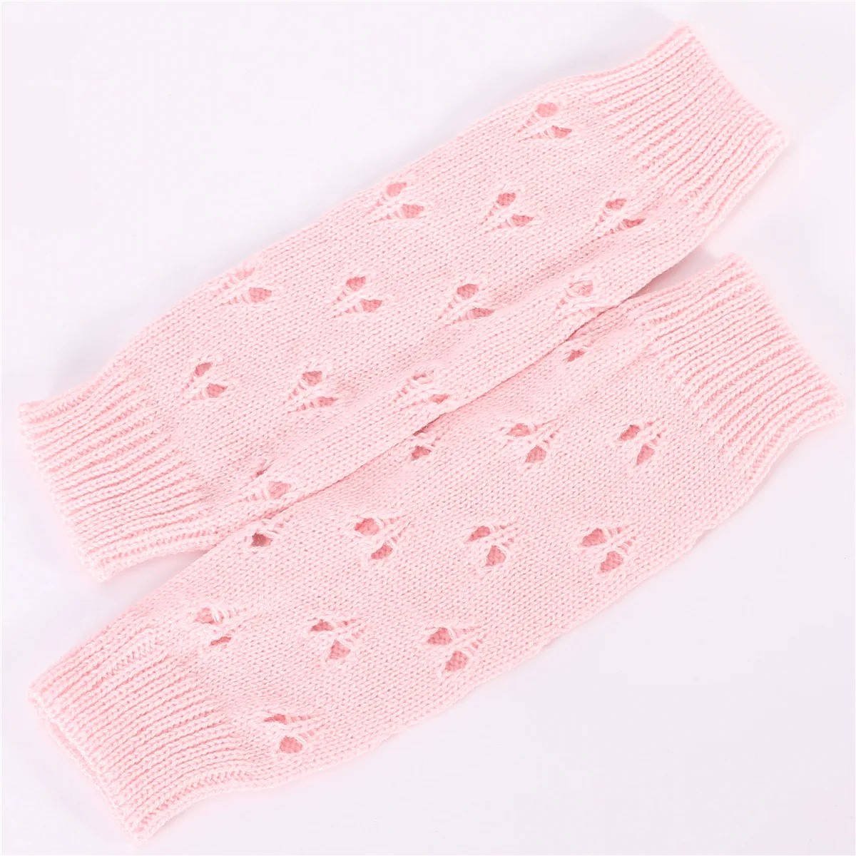 Women Stylish Hand Warmer Winter Gloves Arm Crochet Knitting Faux Wool Mitten Warm Jacquard Fingerless Glove Femme Women Gloves