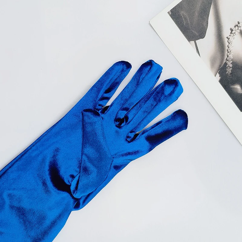 KayCrowne Fashion Luxury Velvet Warm Sexy Gloves Women Wedding Dinner Club Party Prom Dancing Dress Long Glove Mittens T245