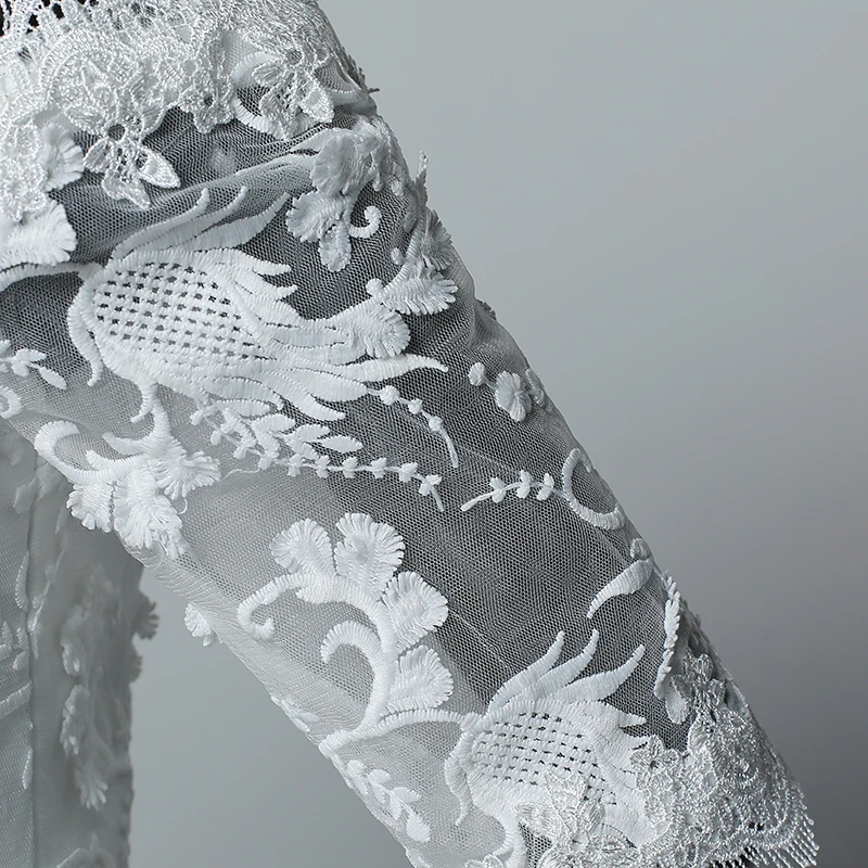 Half Sleeve Wedding Dress Belt Butterfly Embroidery Lace Boat Neck Princess Ball Gown Wedding Gowns Vestidos De Novia Customized
