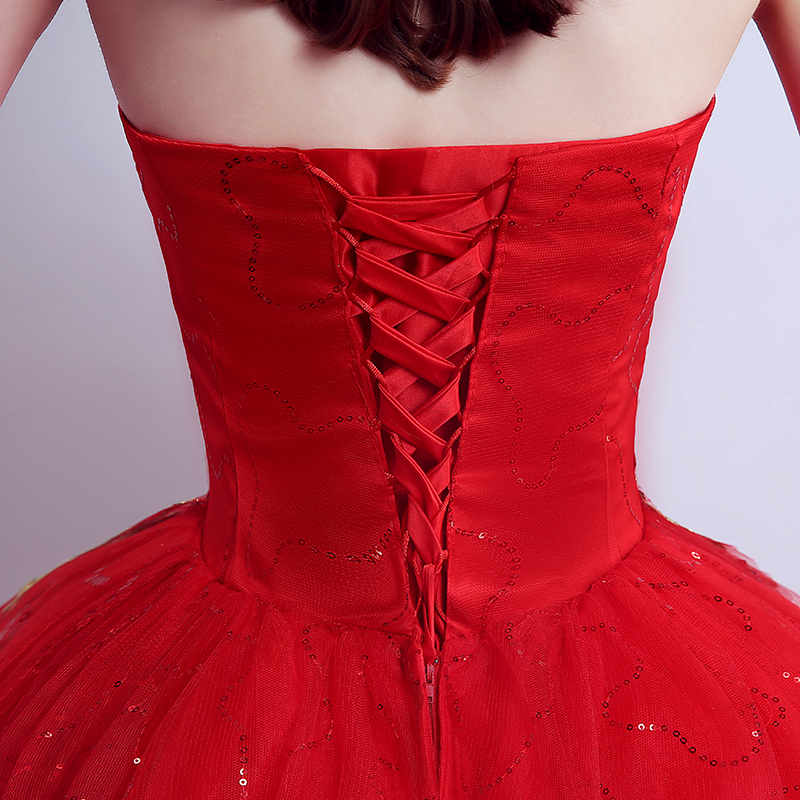 2026 New Ball Gown Lace Tulle Red Wedding Dress With Tail Chinese Pattern Style Cheap China Embroidery Bridal Gown Customized