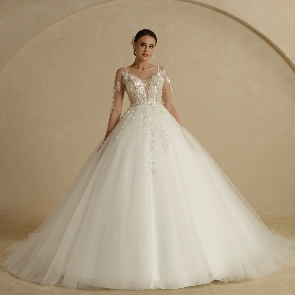 BEPEITHY Customized Luxury Strapless A Line Glitter Wedding Dresses Off The Shoulder Women Ivory Bling-Bling Bride Bridal Gown