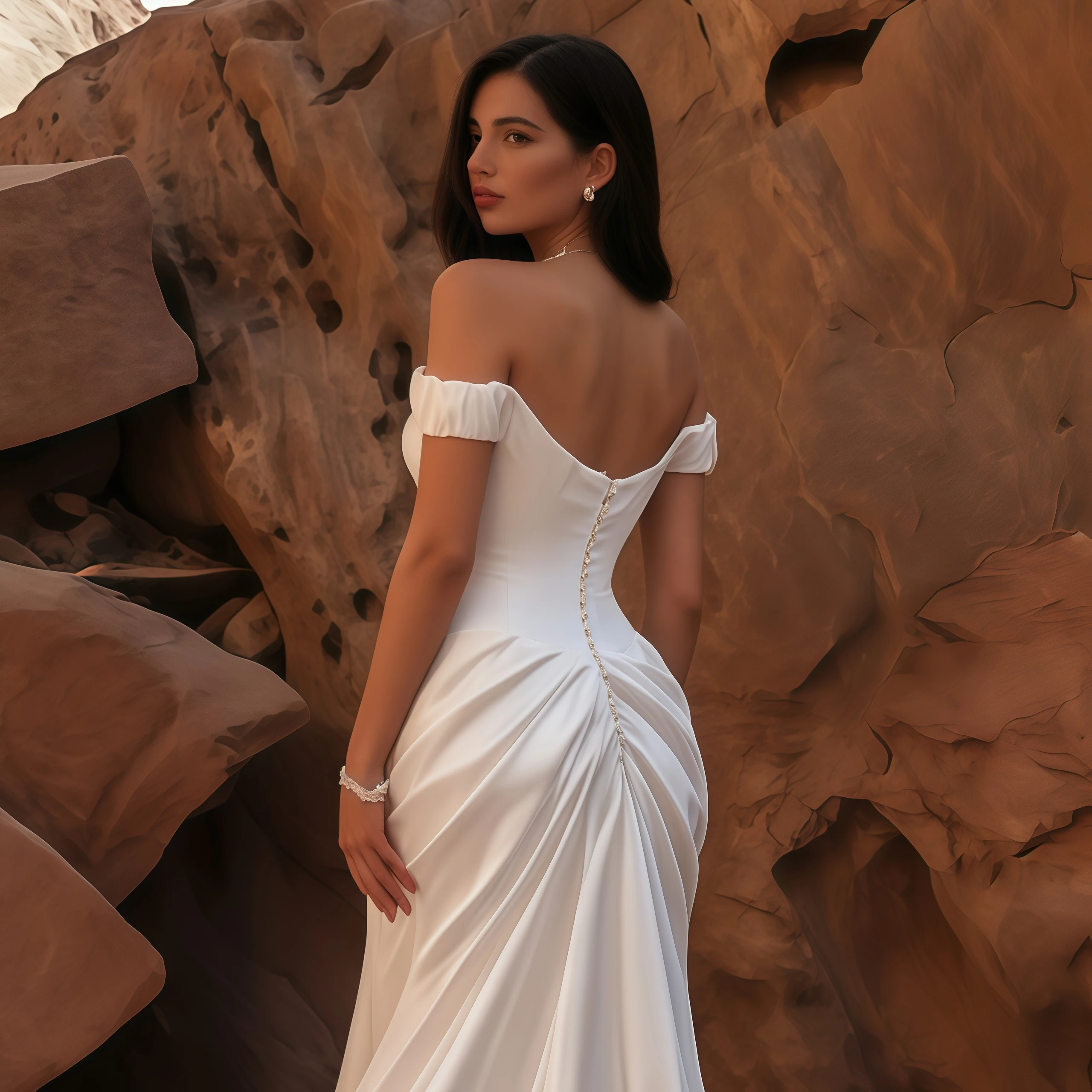 Mermaid Satin Wedding Dress Customized Off Shoulder Sweetheart Backless Bridal Gown Floor Length Custom Train