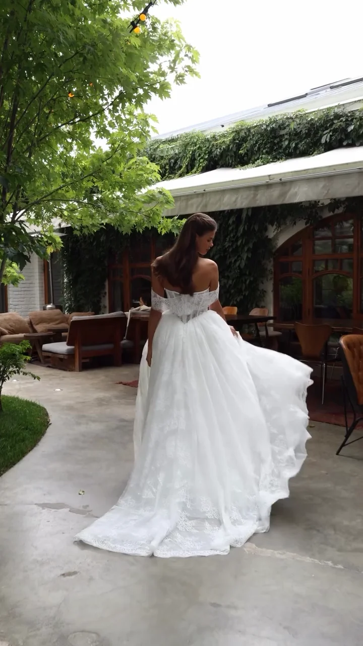  SoDigne A-line Off Shoulder Lace Wedding Dresses Sleeveless Bridal Dress Boho Long Bride Gown Vestidos De Novia Customized