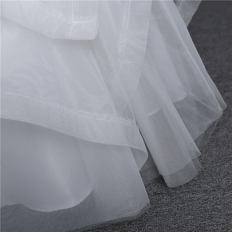 Fashion Classic Real Photo Appliques Vintage White Pearls Wedding Dresses 2024 Vestidos De Noiva Bridal Gown Plus Size Strapless