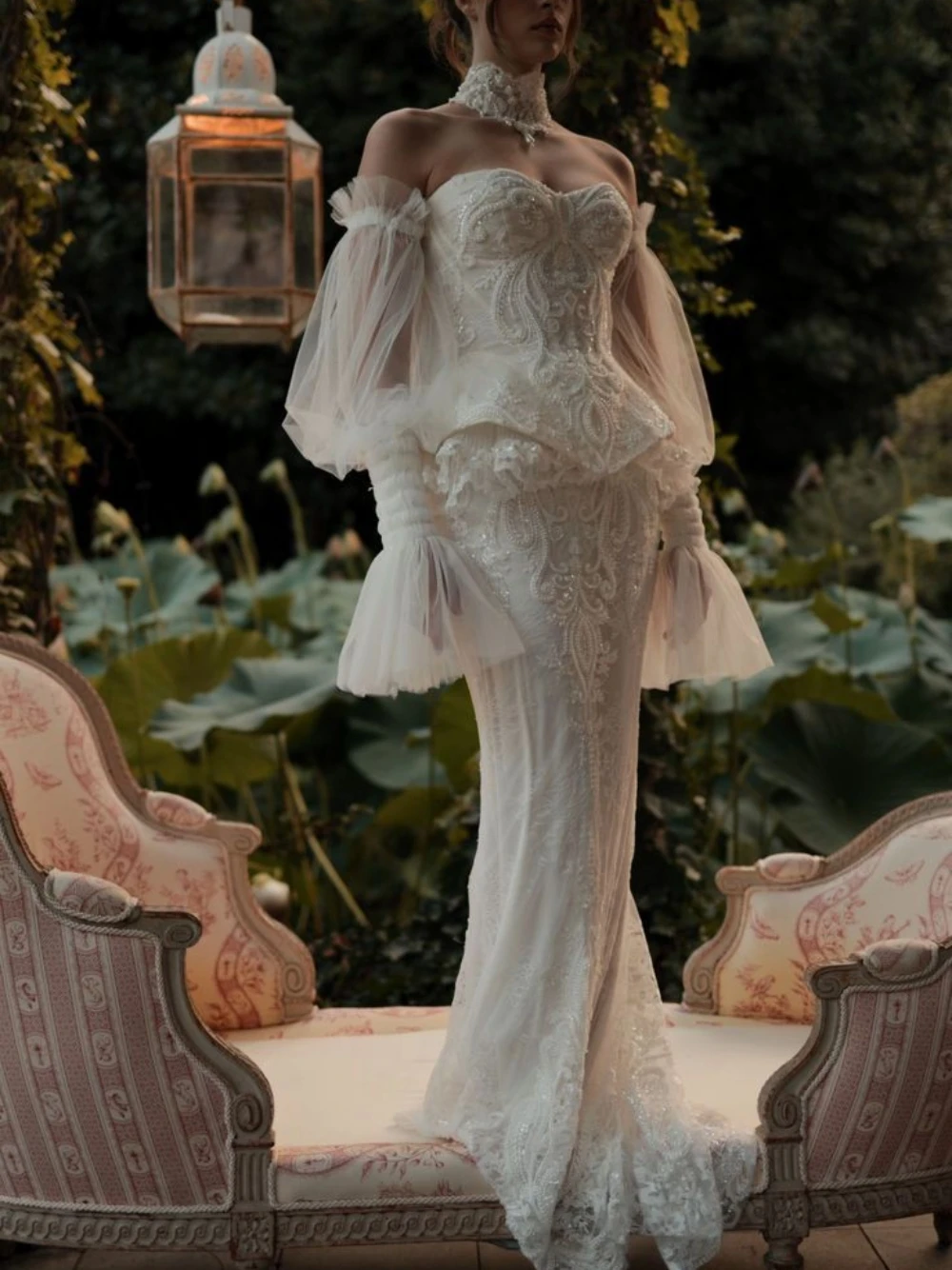 Exquisite Beading Corset Wedding Dress Tulle Lace Bridal Gown Customized Exclusive Off Shoulder Women Gorgeous Wear New Arrival