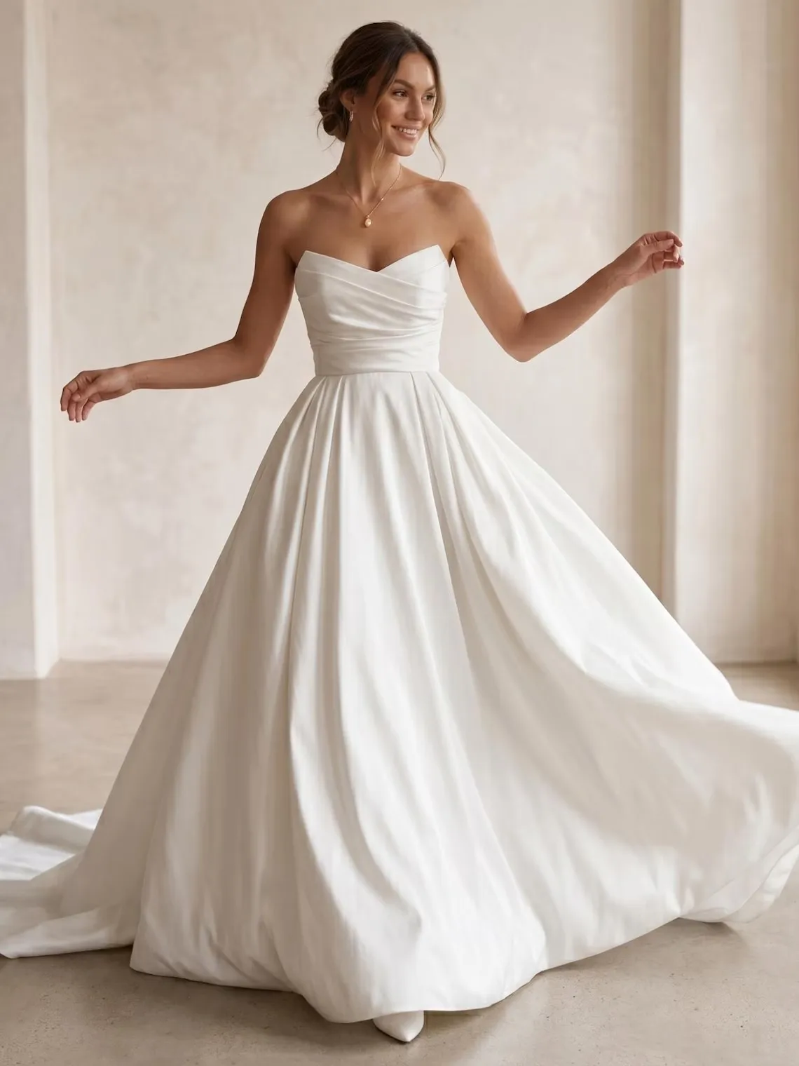 Customized 2026 Vestidos De Novia Floor Length Sweetheart A-Line Long Tail Backless For Women Measures Charming Bridal Gowns