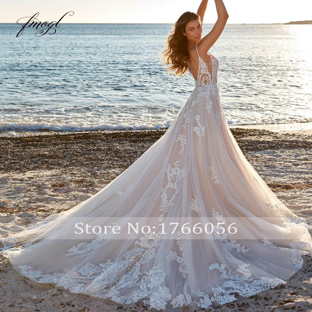 Customized A-Line Romantic Vintage Wedding Dresses Sweetheart Spaghetti Straps Vestido De Novia Appliques Delicate Bride Dress