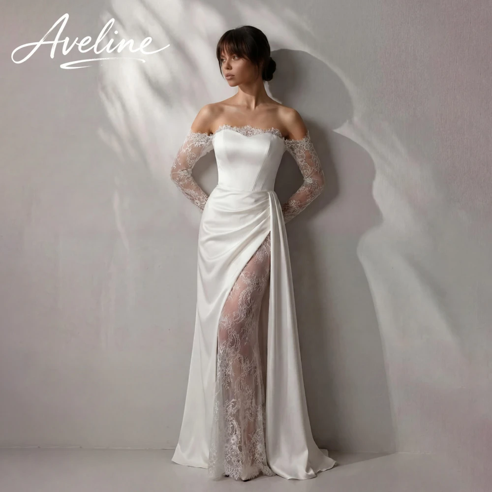 Sexy Pleated Lace Sweetheart Mermaid Wedding Dress 2026 High Slit Women Backless Sweep Train Vestidos De Novia Customized