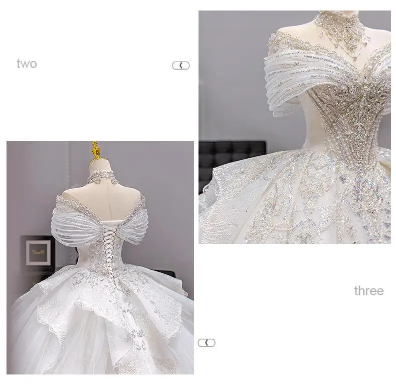 Customized Luxury Dubai Sweetheart Wedding Dresses 2027 Princess Sparkly Appliques Bridal Gowns Floor Length Vestidos De Novia