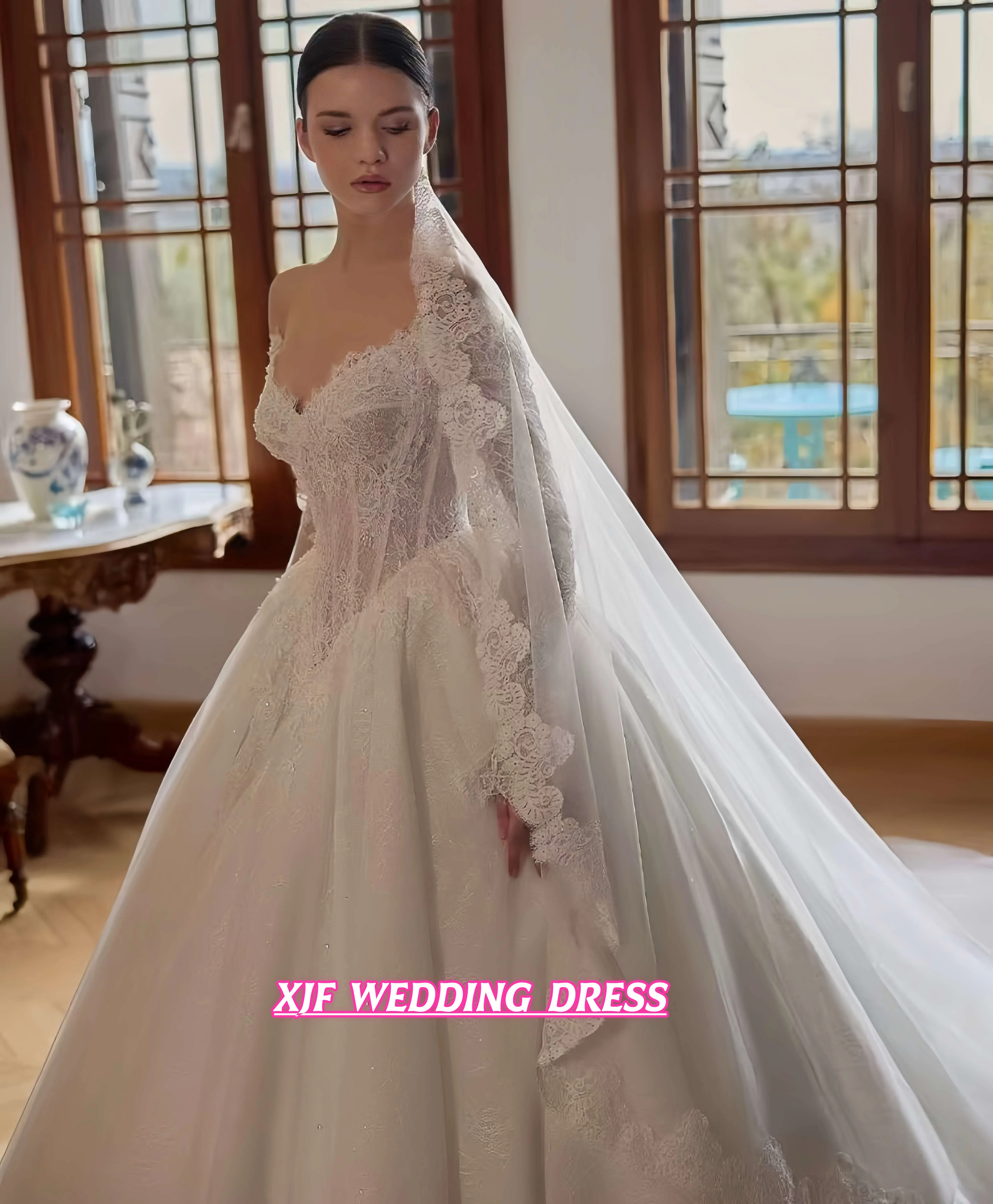 Customized Elegant Lace Wedding Dresses Ball Gown Women's Sweetheart Bridal Gowns свадебное платье Vestidos De Noiv