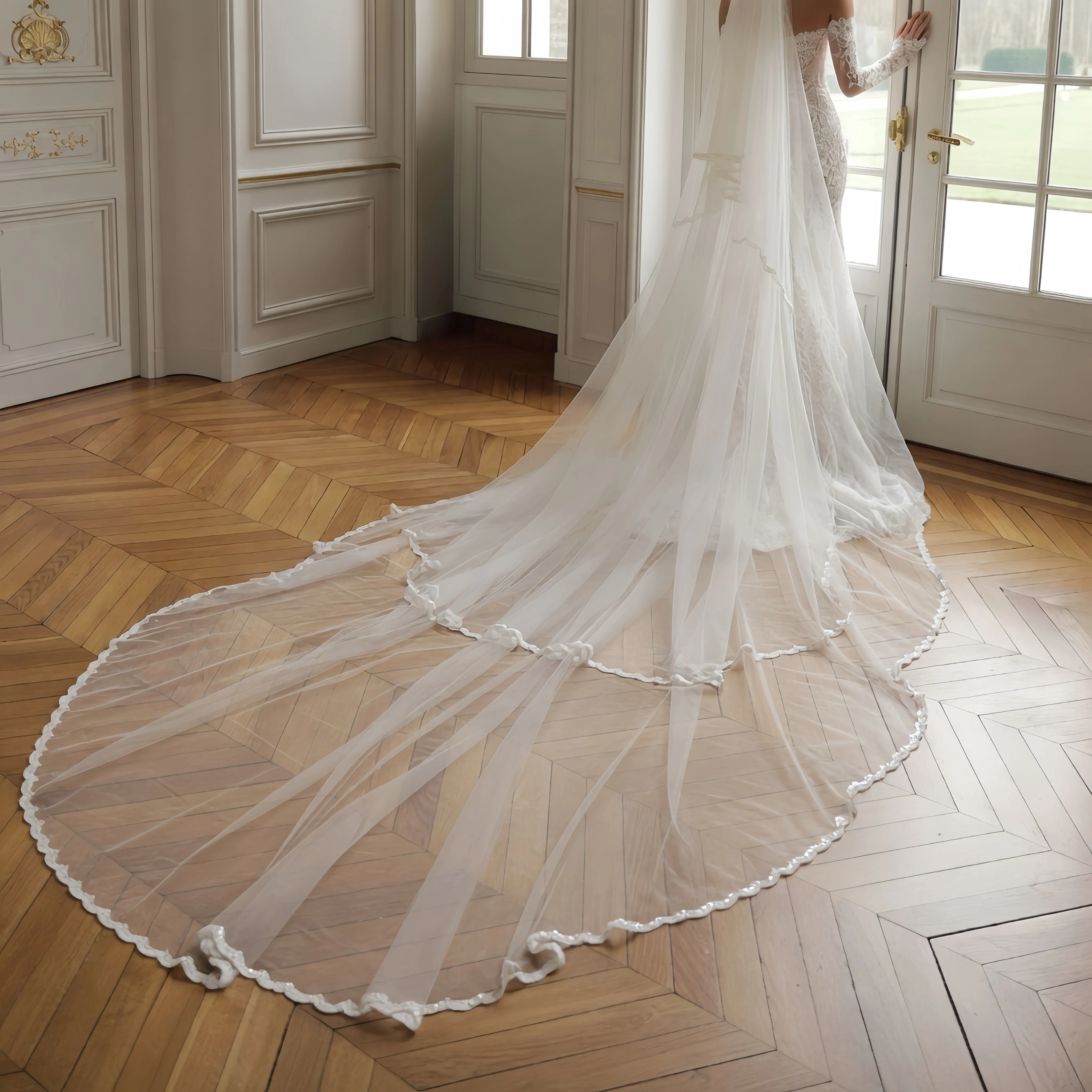 ZIBUYU Customized Luxury Mermaid Wedding Dress Off Shoulder Sweetheart Floral Lace Appliques Bridal Gown