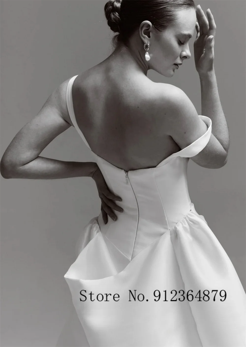 New Two Straps Pleat Satin Sheath/Mermaid Wedding Dresses With Detachable Custom Made 2026 Vestido De Noival