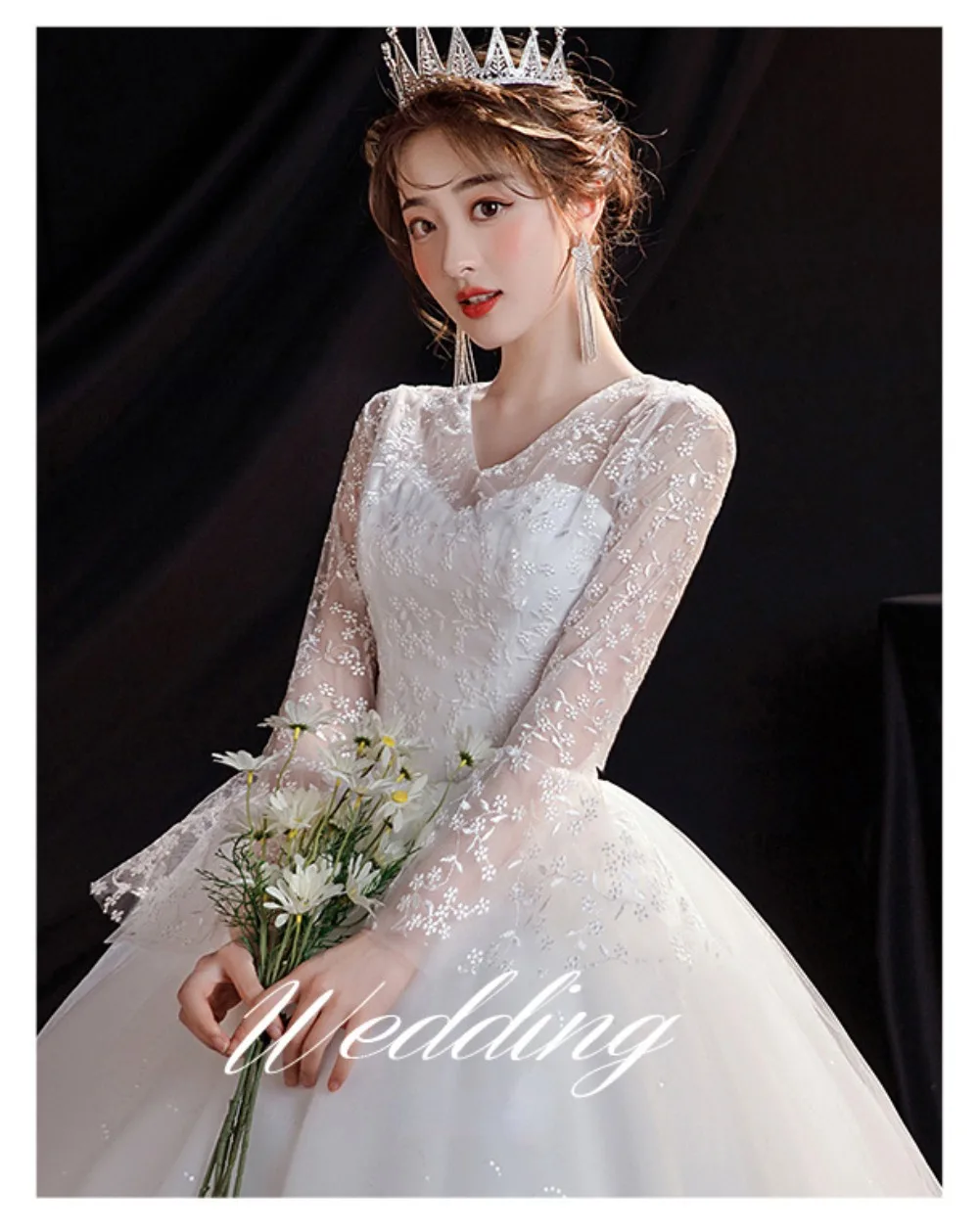 GIYSILE Boho Wedding Dress New Fantasy Lace Bridal Main Marriage Dresses French Floor Length Wedding Dress Vestidos De Novia